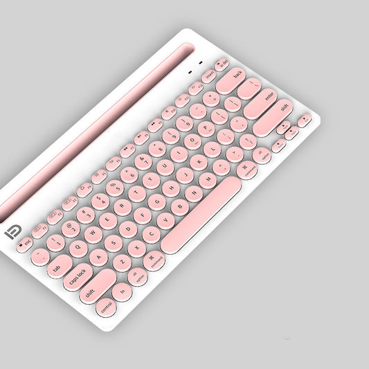 Pink Wireless Bluetooth Keyboard