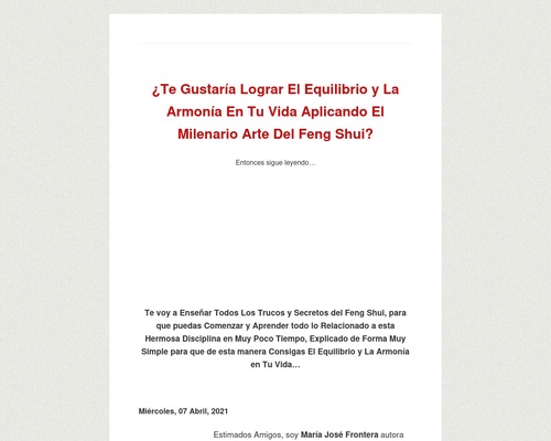 Libro Sobre El Feng Shui