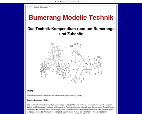 Bumerang Modelle Technik