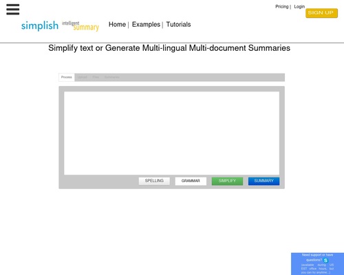 Need to simplify/summarize text online?